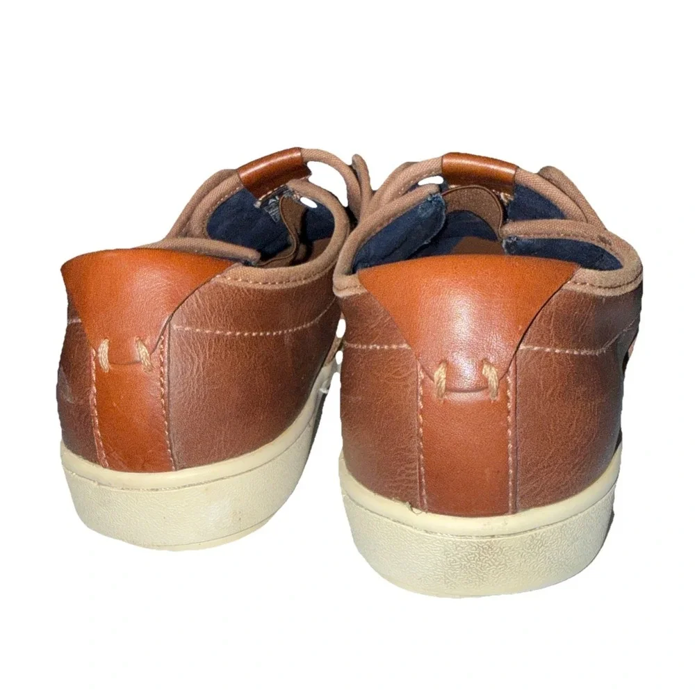 Aldo Mens Low Top Lace Up Casual in brown cognac size 8
